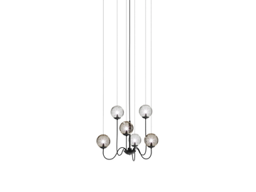 PUPPET SP 6P - Blown glass pendant lamp by Vetreria Vistosi - view 2